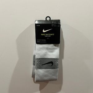 Nike Matchfit Knee High, Kids Soccer Socks, Grey